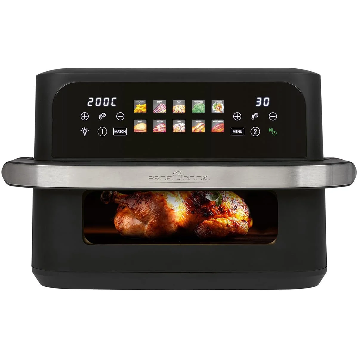 Мультипечь ProfiCook PC FR 1313 H XXL 10 л 2400 Вт 2 камеры 10 программ 80-200 °C, фото №1