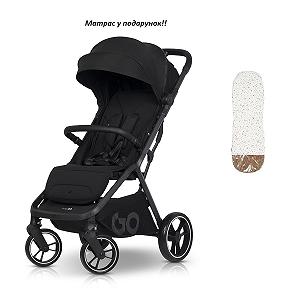 Коляска прогулочная + МАТРАС в подарок EasyGo Zoya черная - Фото 1
