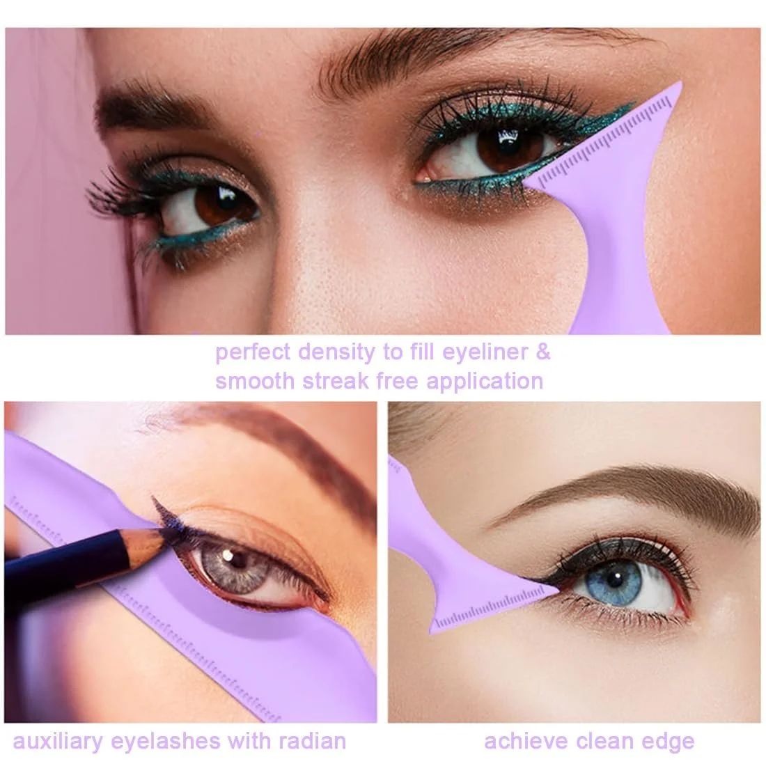 Шаблони OSUWLSI Eyeliner Aid Силіконові Многофункціональні, фото №5