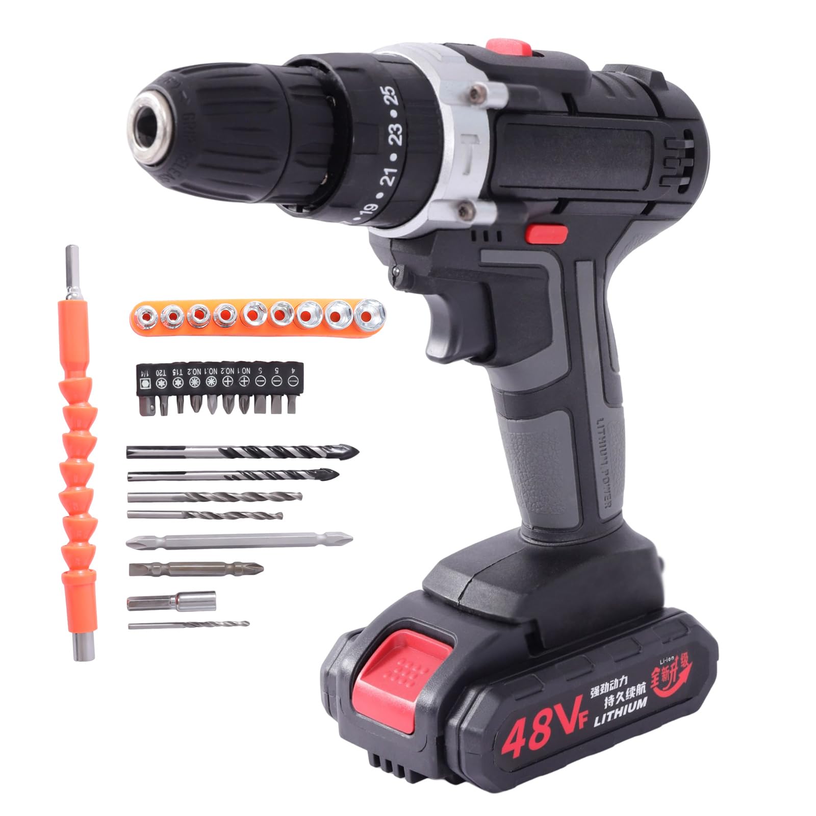 Дрель-шуруповерт 21 В 25 Nm 2-скоростной, фото №1 Дрель-шуруповерт 21 В 25 Nm 2-скоростной, фото №1