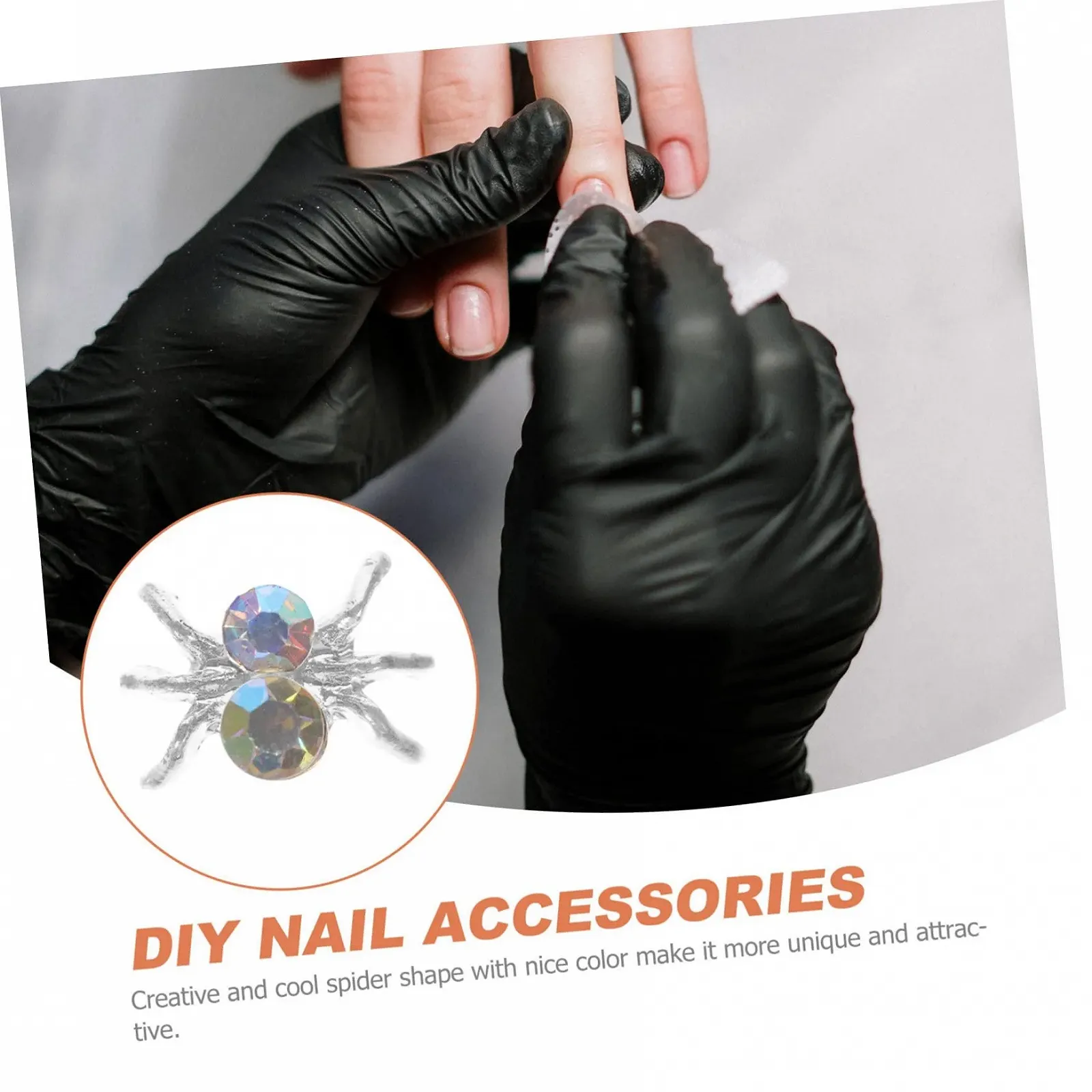 Украшения для ногтей Паук FRCOLOR Набор 3 шт. 100 шт x 3, фото №7