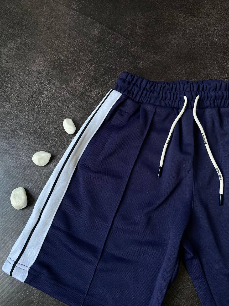 Брендовые пляжные мужские шорты Palm Angels Lux синие, фото №3 Брендовые пляжные мужские шорты Palm Angels Lux синие, фото №3