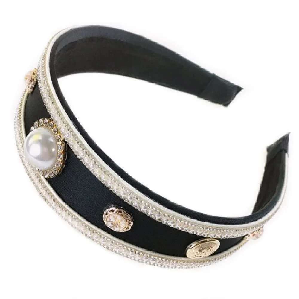 Обруч Turbo Elegant Ceremony Party Brillabenny Жіночий (Чорний Золотий), фото №1