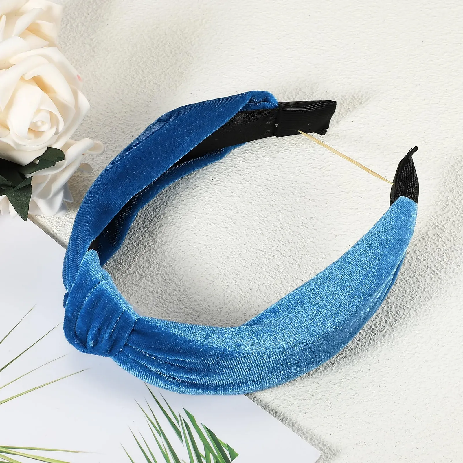 Обруч VOCOSTE Оксамитовий Вузлик Блискучі, фото №6