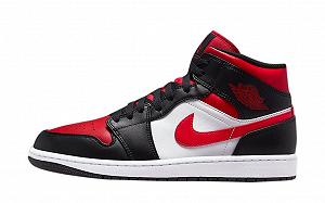 Кросівки Jordan Air 1 Mid Gym Red Black Toe DQ8426-106, розмір 44 - Фото 1