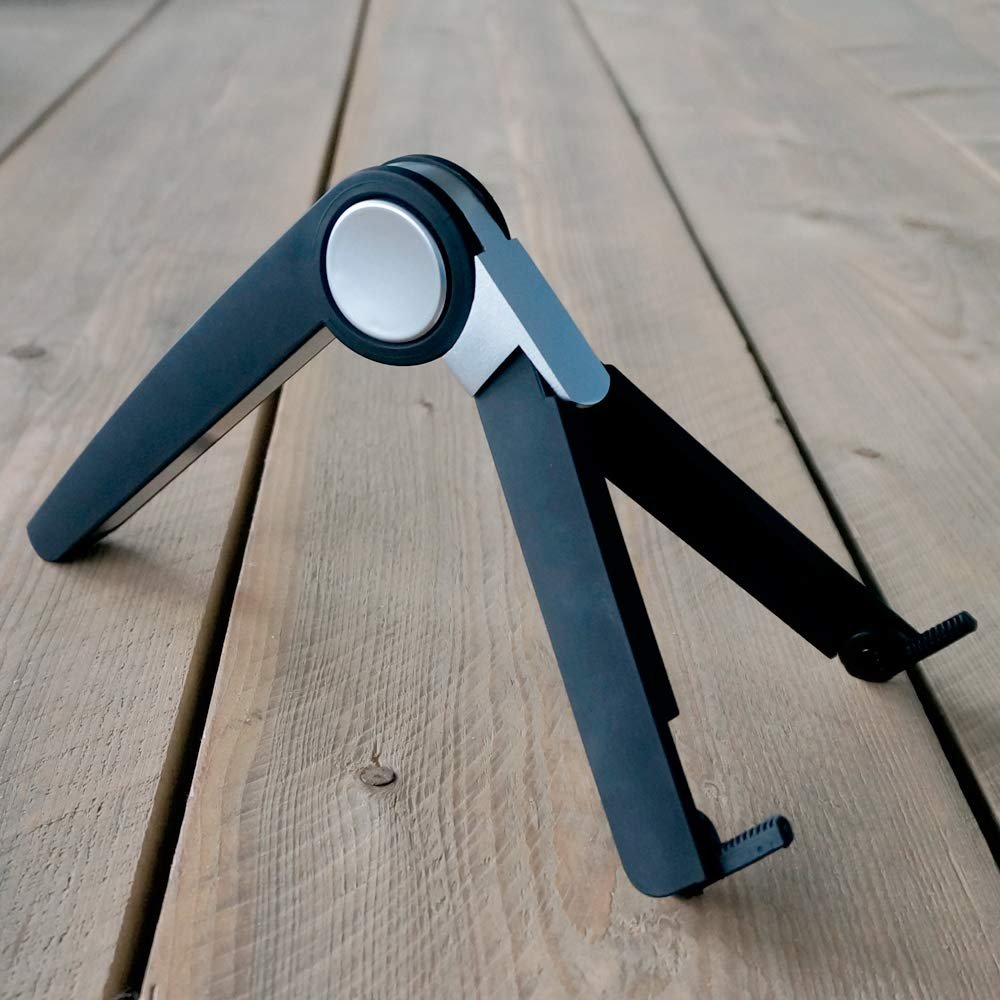 Подставка для ноутбука Vivol, складная, с регулировкой высоты, для стола, серо-черная, фото №2