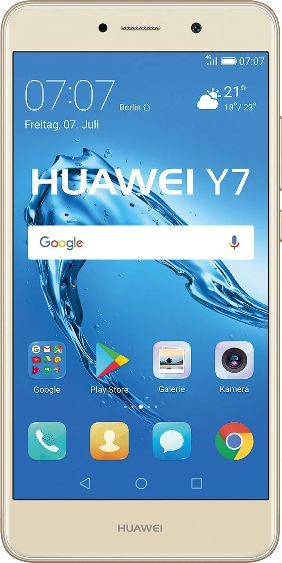 Смартфон Huawei Y7 Toronto 5.5" 16 GB 2 GB RAM Android 7.0 Золотистый, фото №2