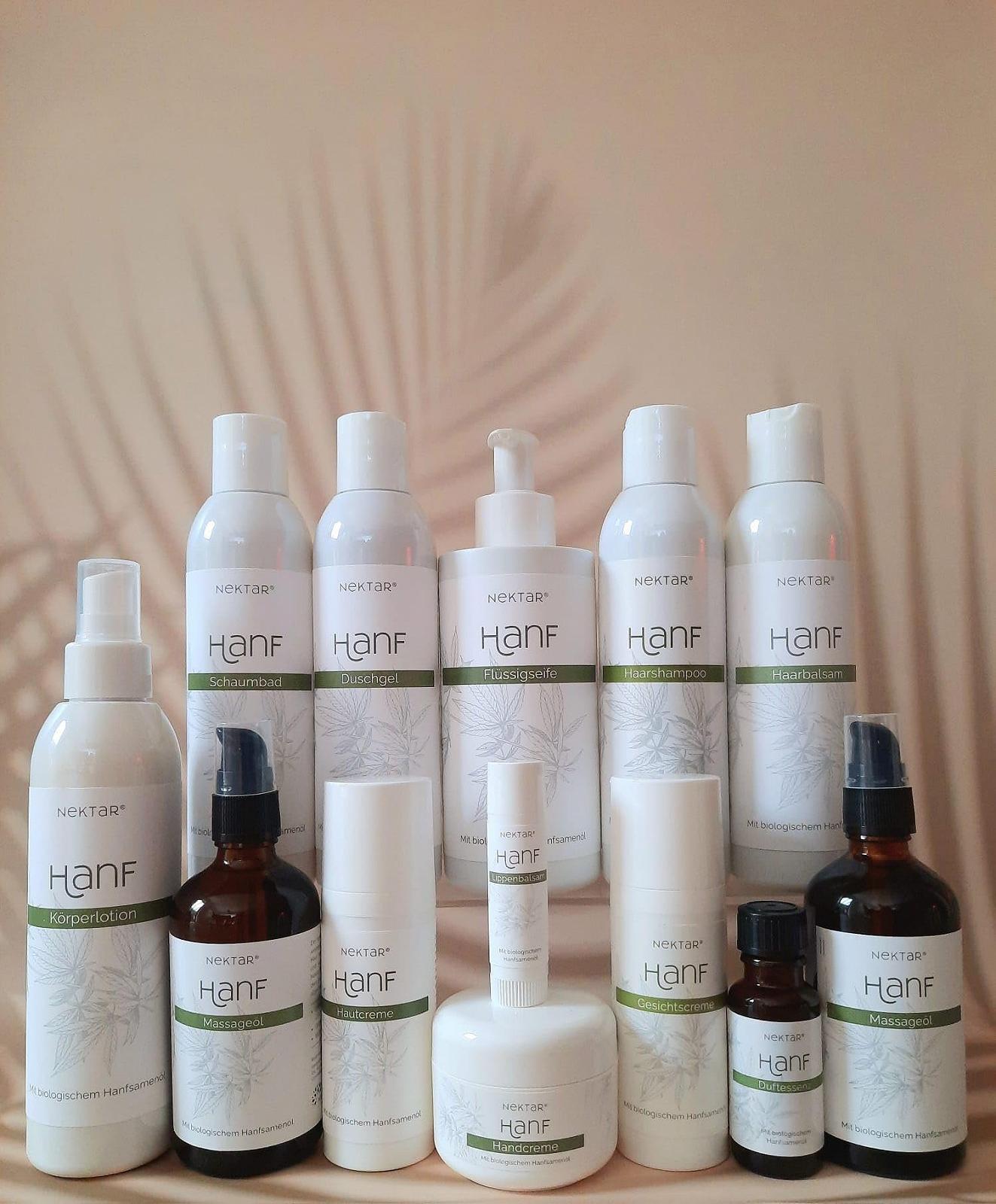 Гель для душу Nektar Naturkosmetik Hemp з органічною олією насіння конопель 200 мл, фото №2