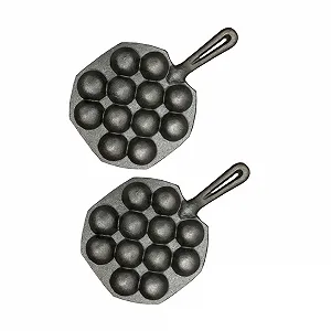 Форма для запекания такояки Cabilock чугунная антипригарная 2 шт. - Фото 1