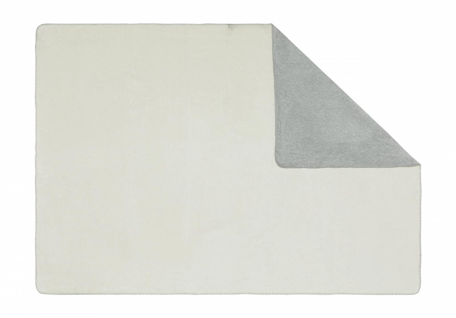 Плед David Fussenegger Raw White Бавовна 150 x 200 см Декоративний Шов Пухнастий, фото №4