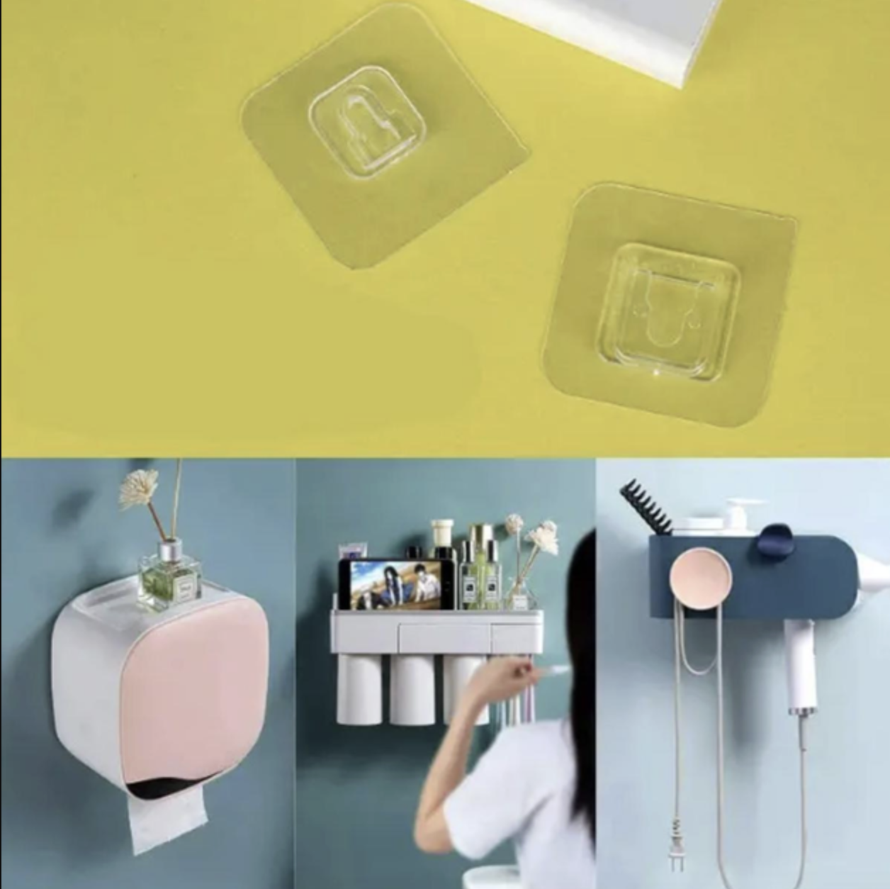 Самоклеючий тримач-фіксатор для роутера, подовжувача пульта та інших пристроїв 10 шт Прозорий, фото №3