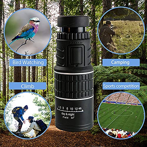 Monokль DERBUT 30x52 Monokуляр-Tелескоп High Power Life BAK4 Prism FMC-Objектив з Смартфон-Адаптером, фото №3