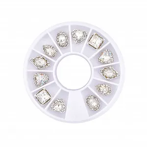 Набор страз MAGICLULU, 3 коробки, инструменты для маникюра, 12 сеток, украшения для ногтей, блестящие кристаллы synthetic.ua - Фото 1