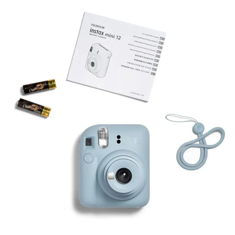 Фотокамера мгновенной печати Fujifilm Instax Mini 12 с 40 снимками Пастельный голубой, фото №6