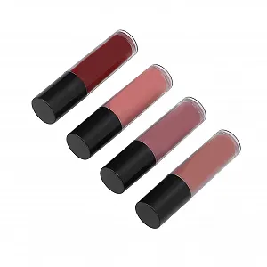 Матовий блиск для губ Matte Textur 01 4 шт в подарунковій коробці - Фото 1