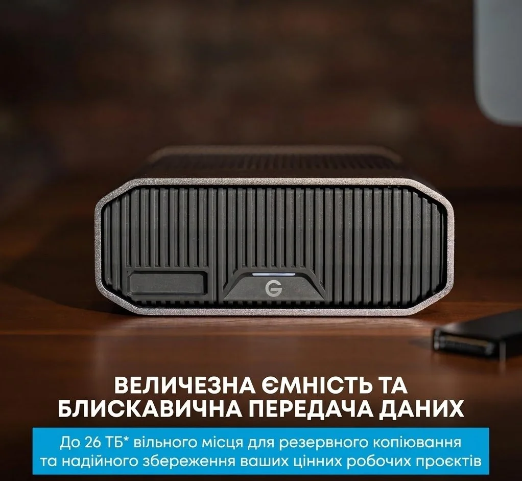 Зовнішній жорсткий диск 3.5" 24TB SanDisk Professional G-Drive Project USB-C / Thunderbolt 3, фото №3 Зовнішній жорсткий диск 3.5" 24TB SanDisk Professional G-Drive Project USB-C / Thunderbolt 3, фото №3