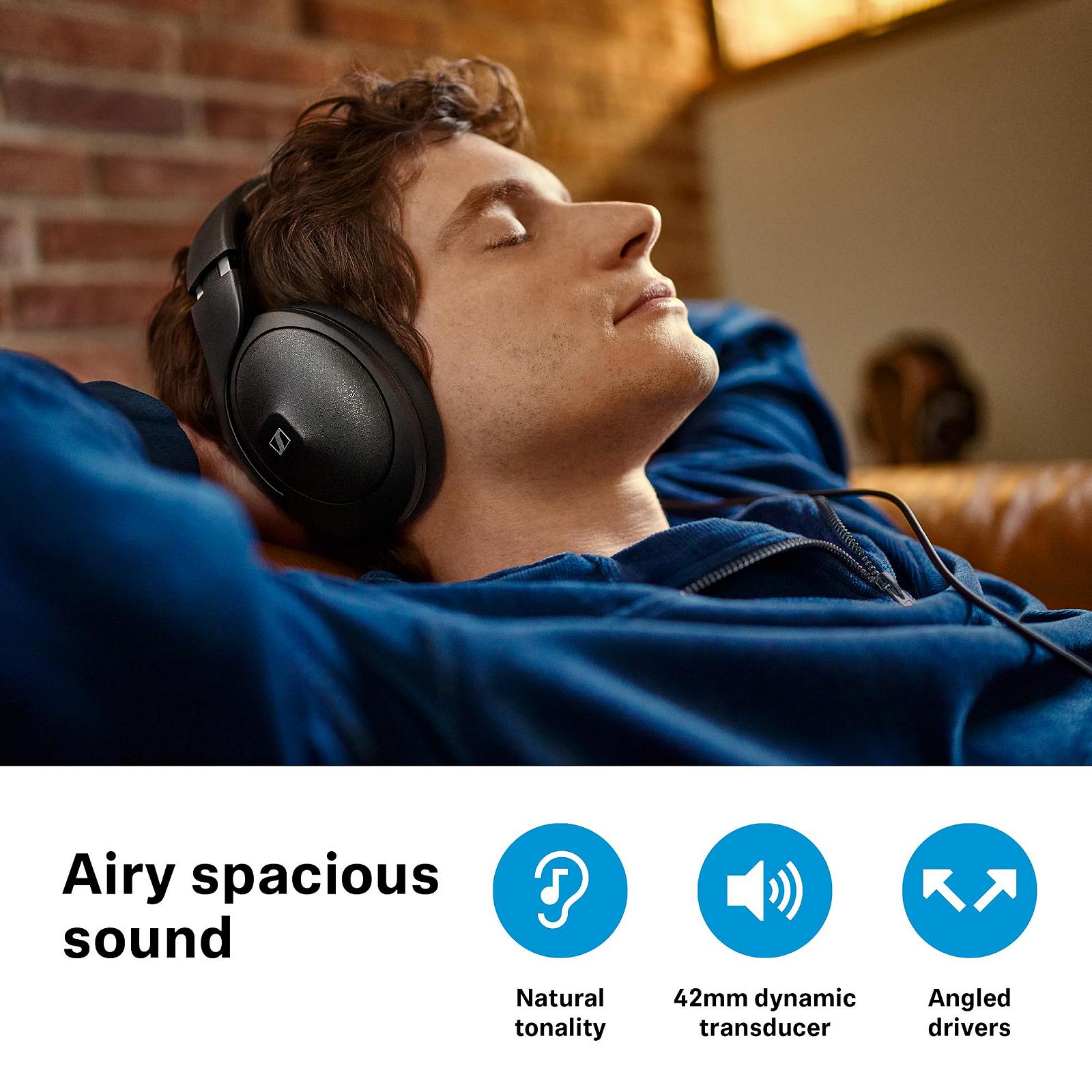 Наушники Sennheiser HD 620S с кабелем Черный, фото №3