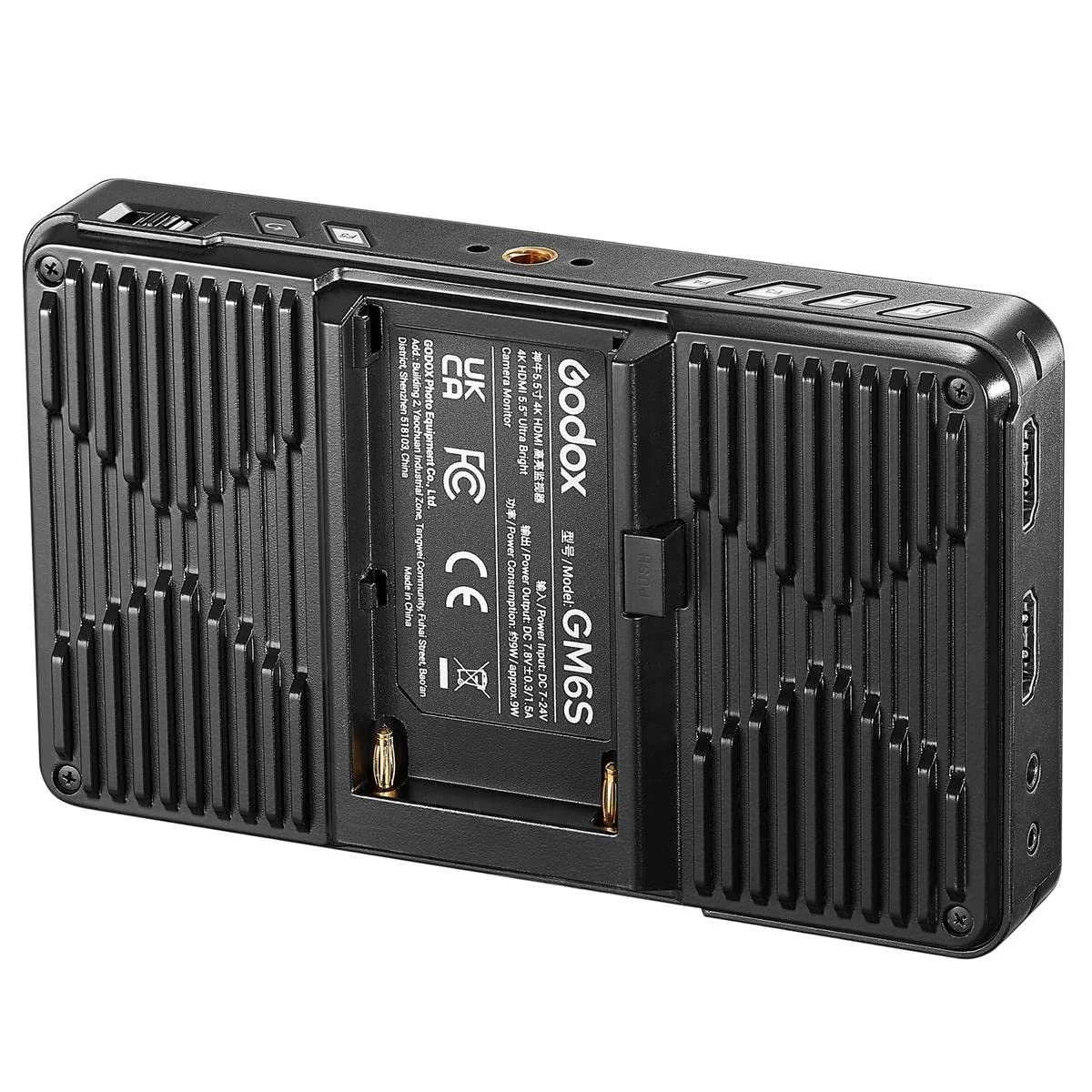 Накамерний монітор Godox GM6S 5.5 дюймів 4K HDMI Touchscreen Ultrabright, фото №3