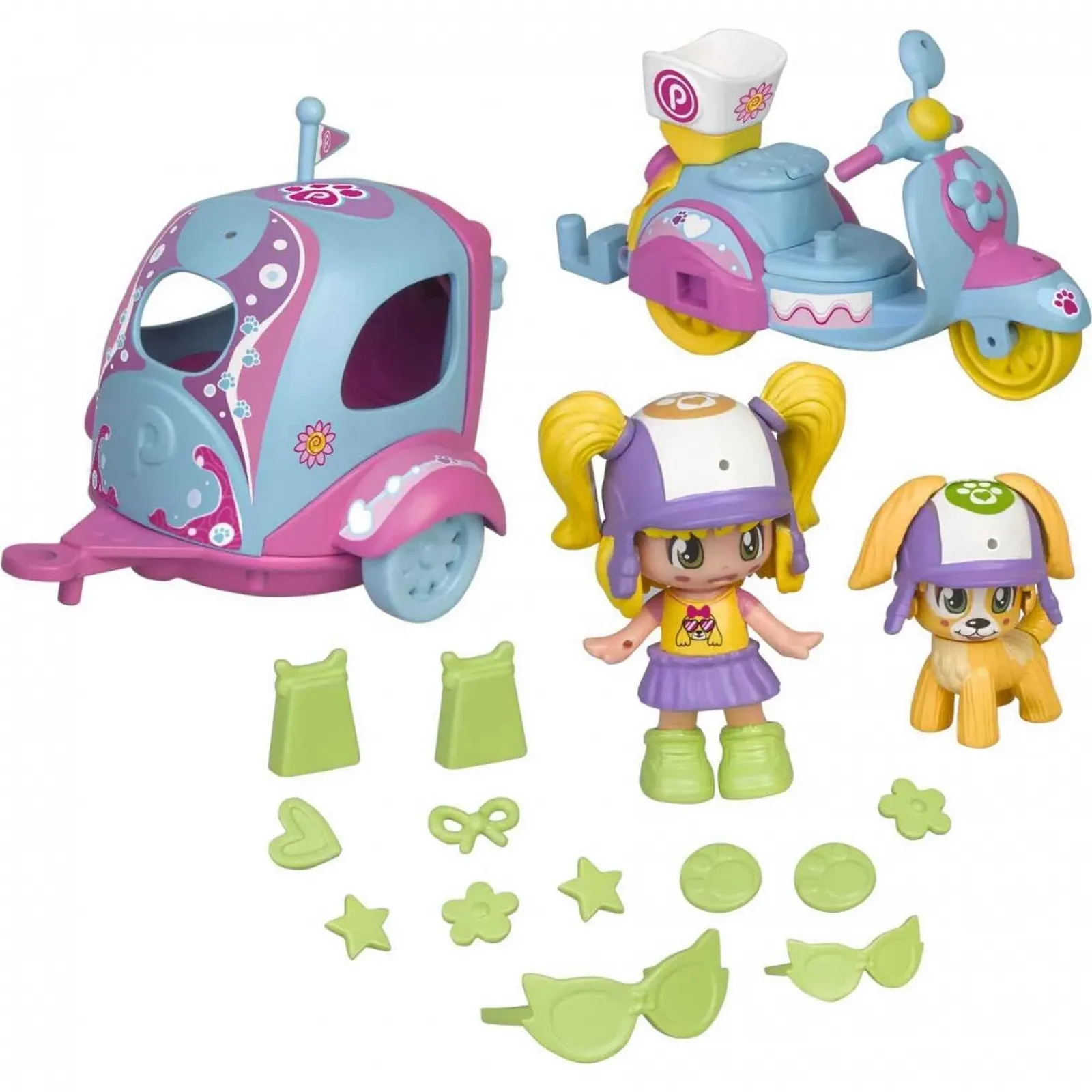 Pinypon Famosa 700016247 Мотоцикл Причеп та Фігурки, фото №5