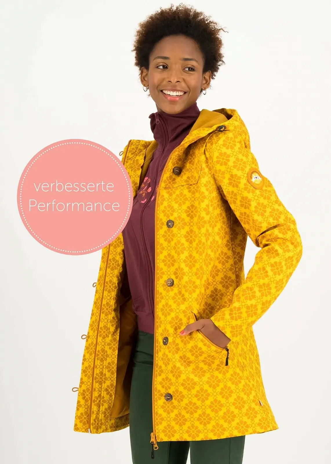 Пальто Blutsgeschwister Wild Weather Женское Golden Autumn, S, фото №5 Пальто Blutsgeschwister Wild Weather Женское Golden Autumn, S, фото №5