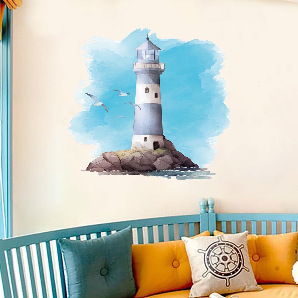 Наклейка на стіну Маяк самоклеюча 48.4 x 45.3 см, фото №5