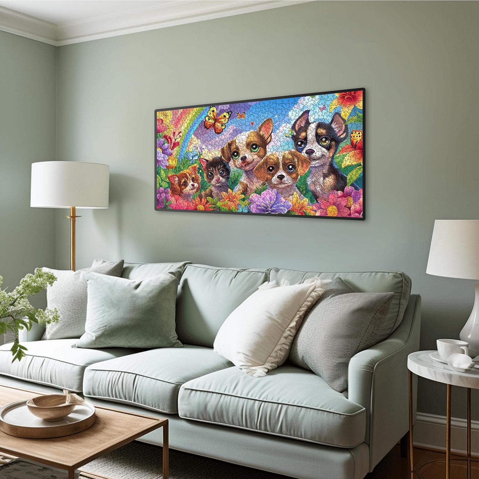 Пазл Щенки 1000 элементов 80 x 40 см, фото №3