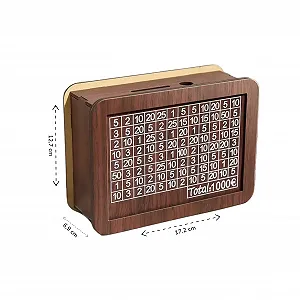 Скарбничка Savings Challenge €1000 Прозора передня панель Luxury Design - Фото 1