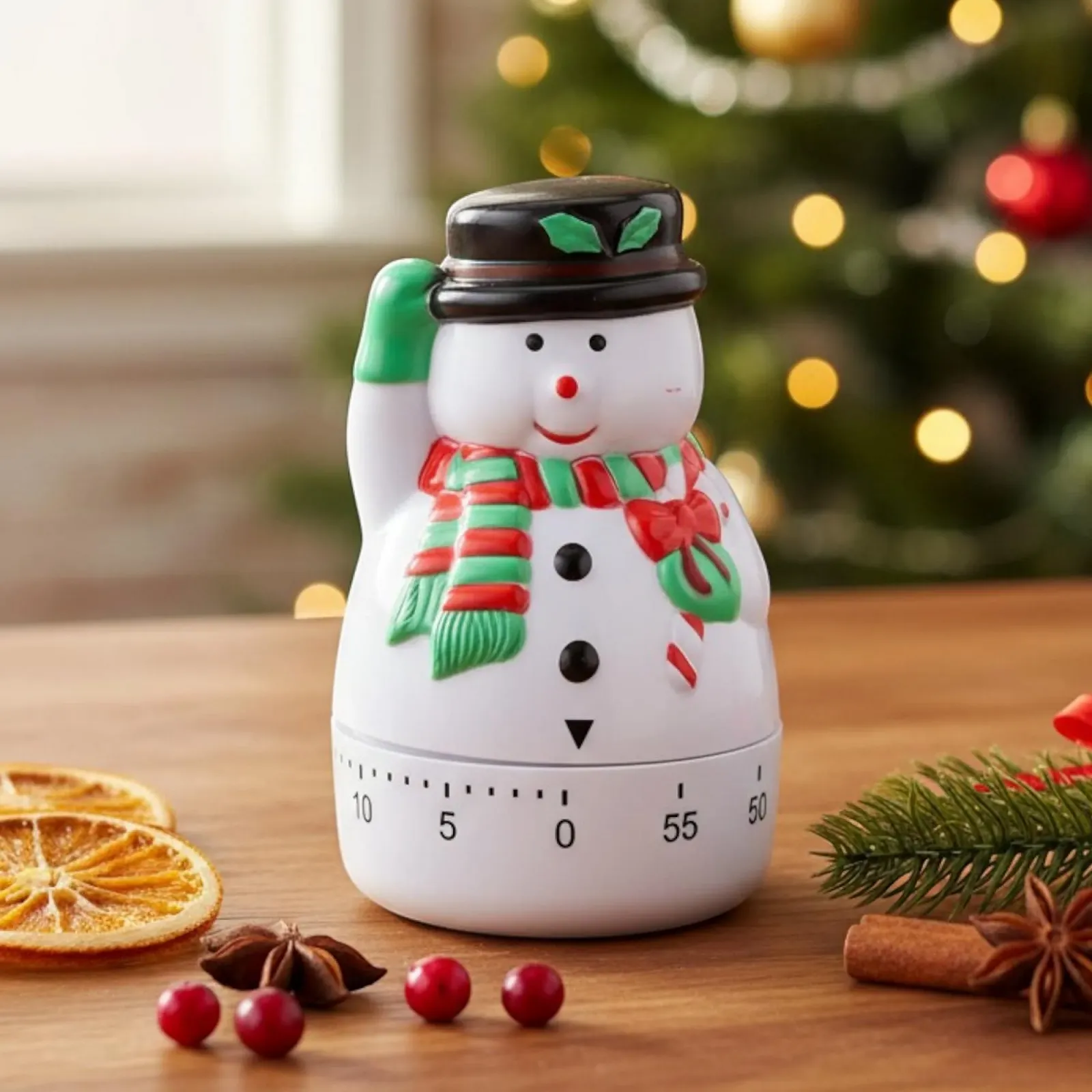 Кухонный таймер MIJOMA Mechanical Christmas 60 Minute Снеговик, фото №1 Кухонный таймер MIJOMA Mechanical Christmas 60 Minute Снеговик, фото №1