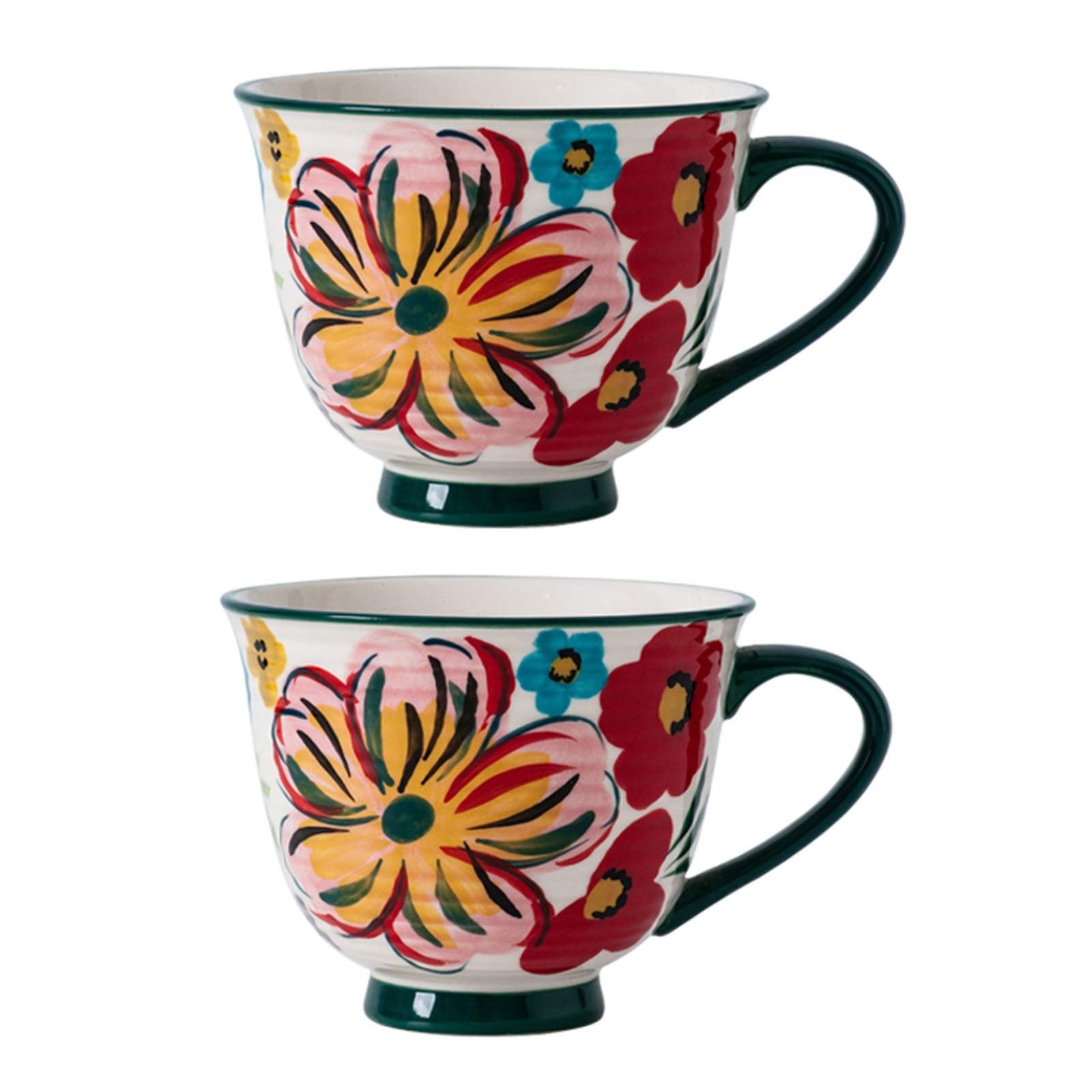 Чашка для кави, молока, чаю 440 мл, набір 2 шт, колір C, фото №1