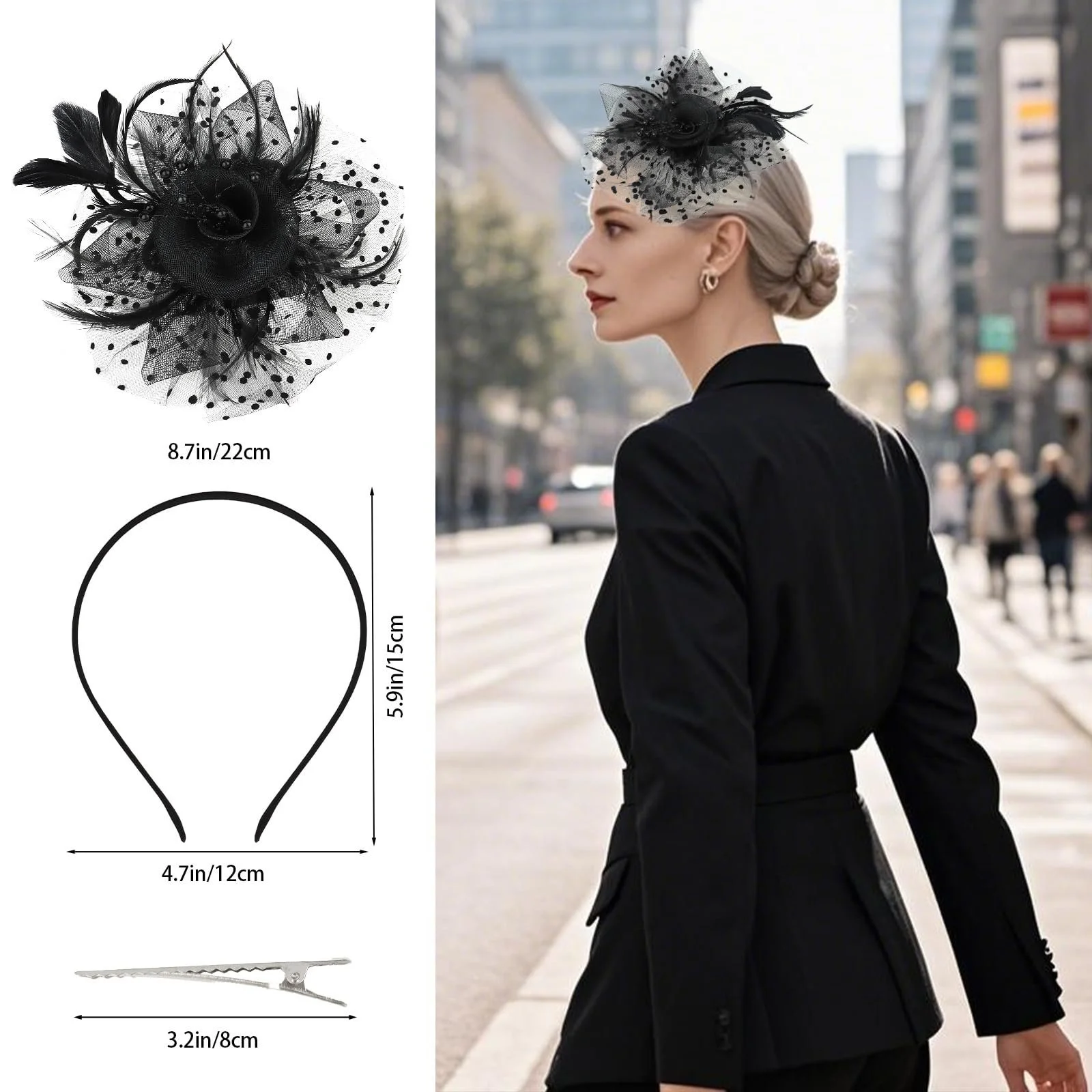 Обруч Перья и Цветы, фото №2