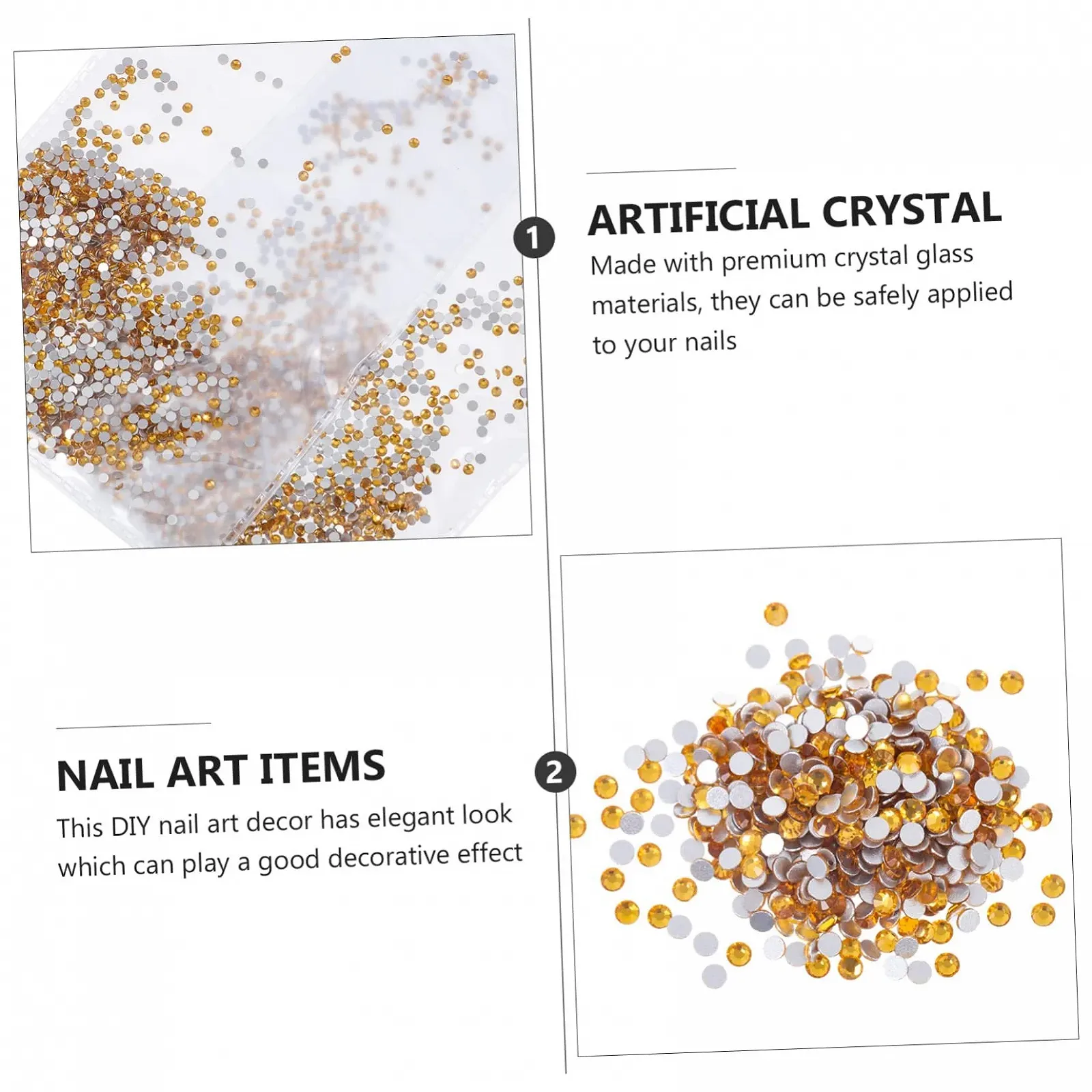 Стразы Healvian, 2 шт., деликатные, для маникюра, имитация, плоские, бриллиантовые, аксессуары для дизайна ногтей, хрустальное стекло для ногтей и рукоделия, фото №6