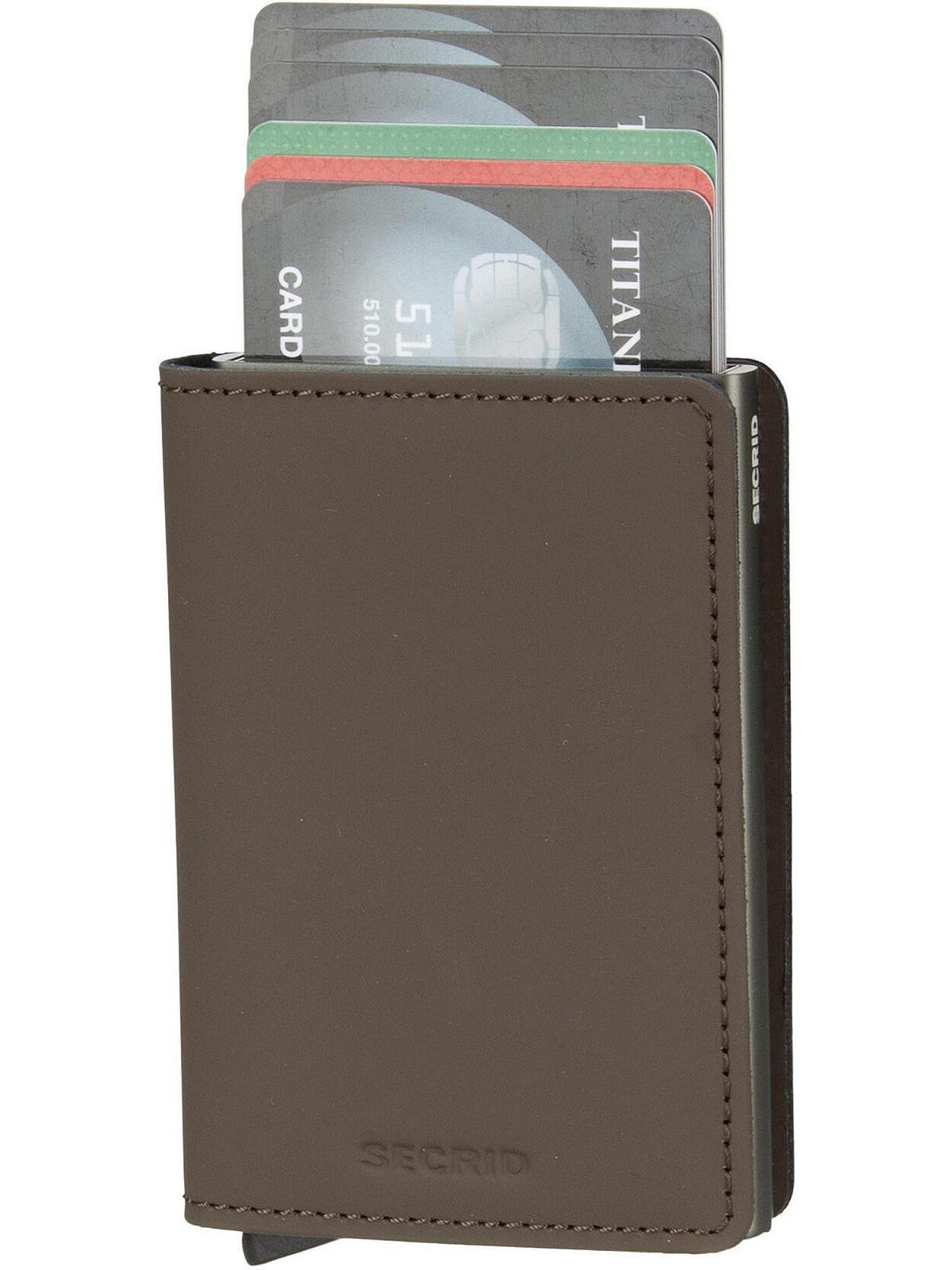 Кошелек Secrid Slimwallet Matte Truffle Brown Кожа 4-6 карт 6 дополнительных карт 68 x 102 x 16 мм SM-Truffle, коричневый, Классический, фото №4