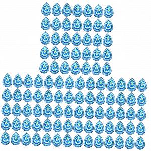 Стрази Крапля води EXCEART Форма павича - Фото 1