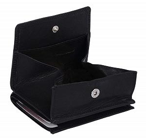 Кошелек LEAS Viennese Box с RFID защитой Натуральная кожа Черный Special Edition, черный, Viennese box - Фото 1