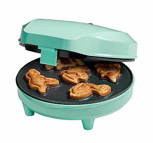 Вафельниця Bestron Mini Dino Cookies, 700 Вт, м'ятний - Фото 1