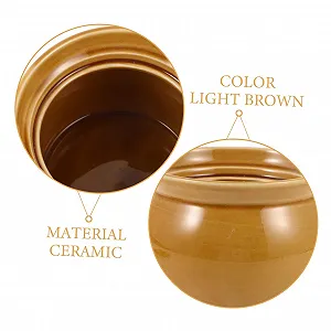 Каструля-керол PRETYZOOM керамічна з кришкою мала для супу та каші synthetic.ua - Фото 1