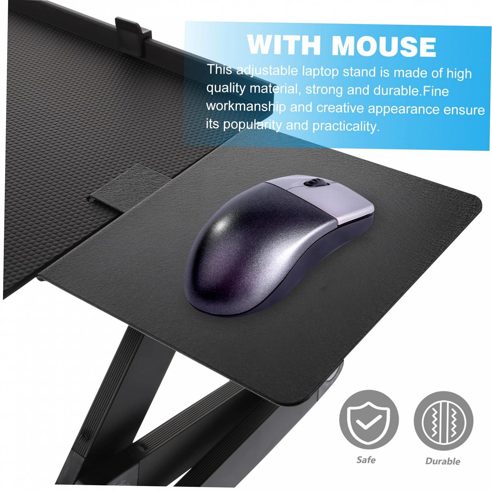 Підставка для ноутбука Vaguelly, регульована по висоті, з алюмінієвого сплаву, складаний, фото №6