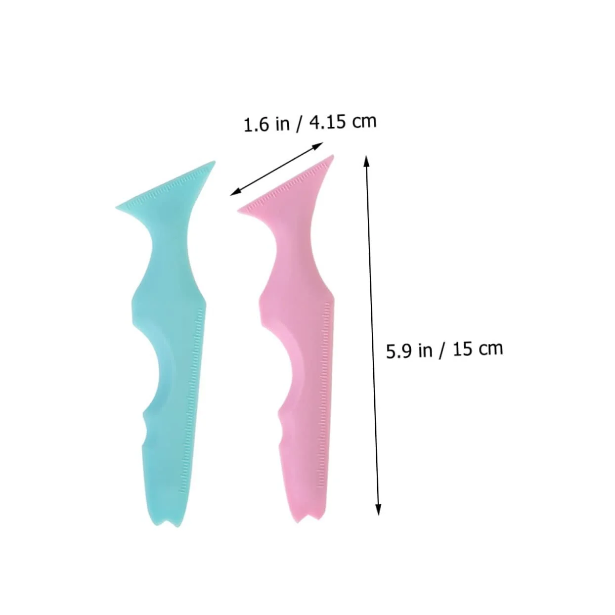 Трафарети для макіяжу MAGICLULU 10 шт, силіконові, для губ, підводки очей, тіней, брів, контуру обличчя, фото №4