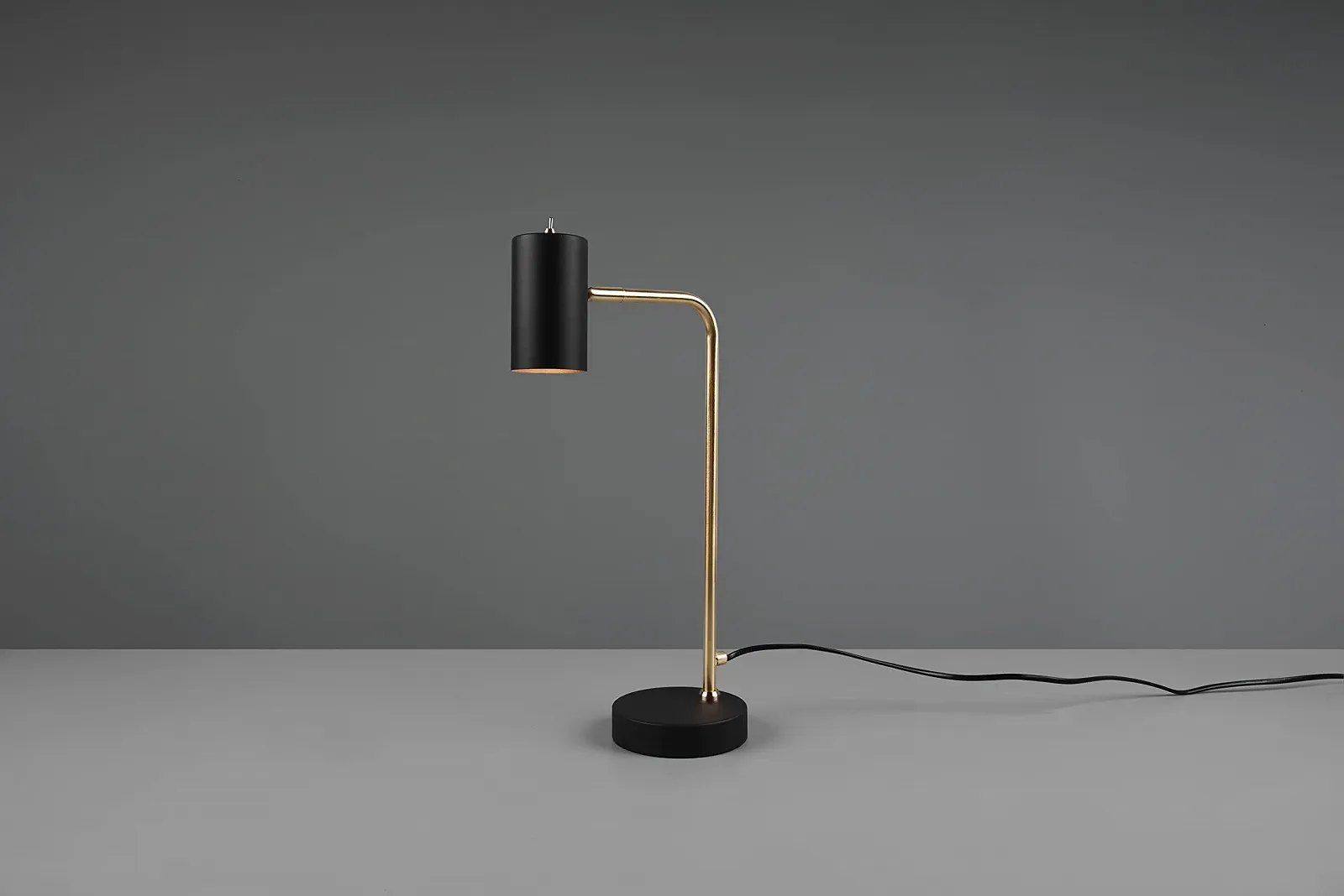 Настільна лампа Trio Leuchten Marley 512400107 металева 1x GU10 матова латунь чорна матова, фото №4