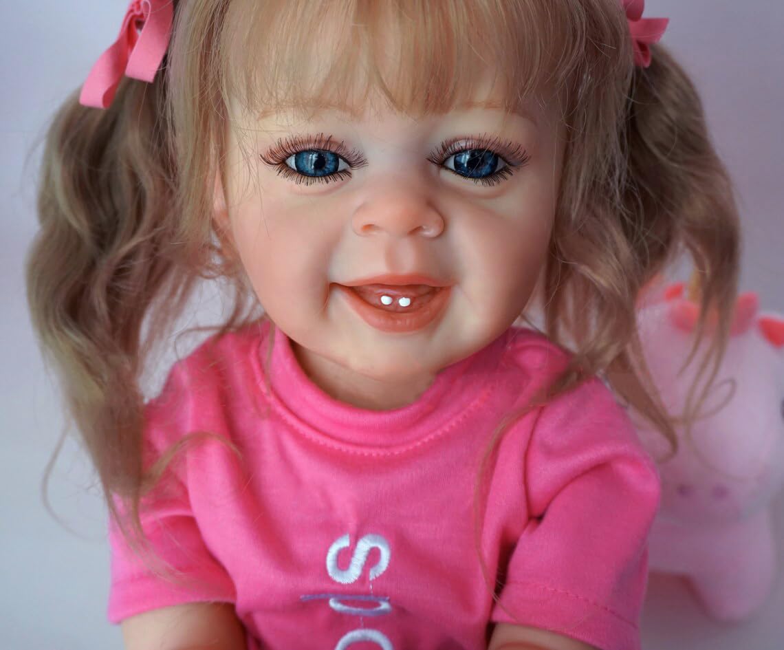 Кукла Zero pam Reborn Baby Full Silicone 55 см Силиконовая кукла Блондинка, фото №5