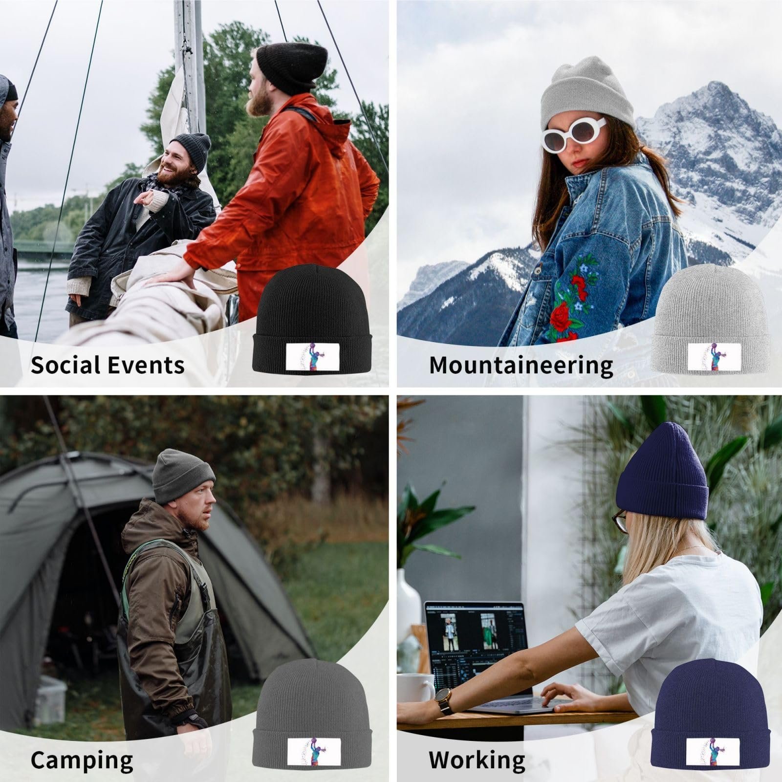 В'язана шапка Beauty Lighthouse з вовни, фото №9