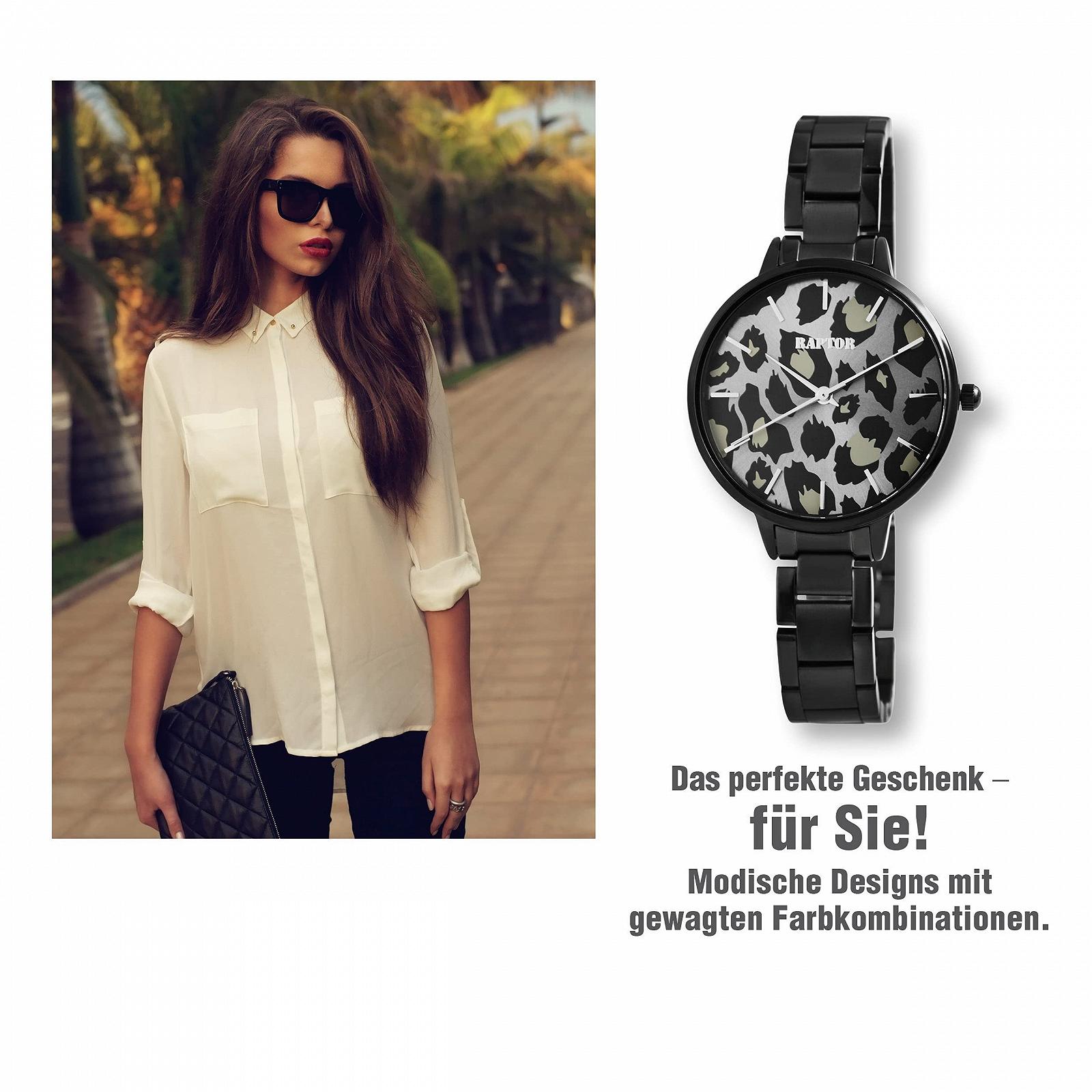 Жіночий годинник Raptor Leo Print Animal RA10186, фото №6 Жіночий годинник Raptor Leo Print Animal RA10186, фото №6