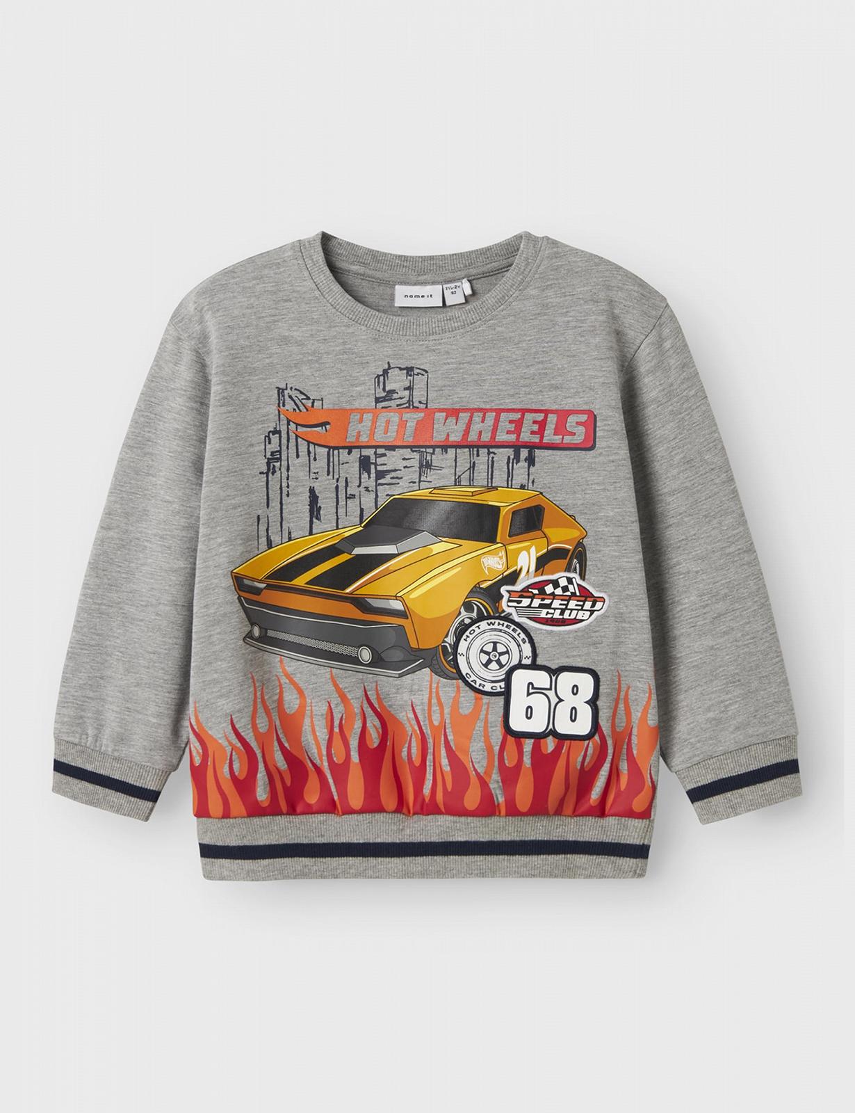 Толстовка NAME IT Nmmjaki Hotwheels Nreg Sweat Unb Sky, фото №3
