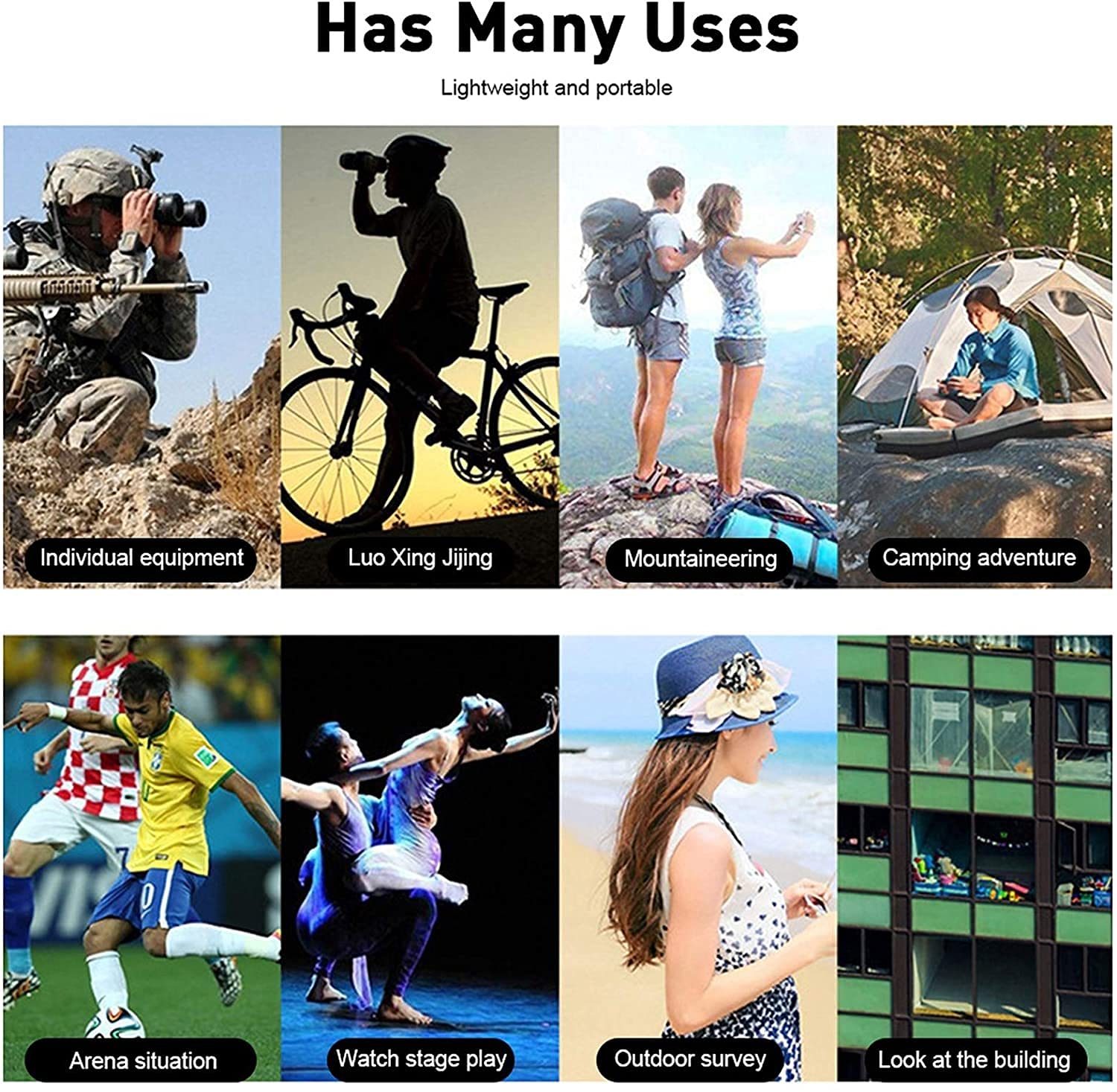 Монокуляр HZYDD Телеcкоп 10x42 Комфортабельний з адаптером для смартфона и штативом BAK4 Prism FMC-лінза безпечний для будь-яких погодних умов, фото №7