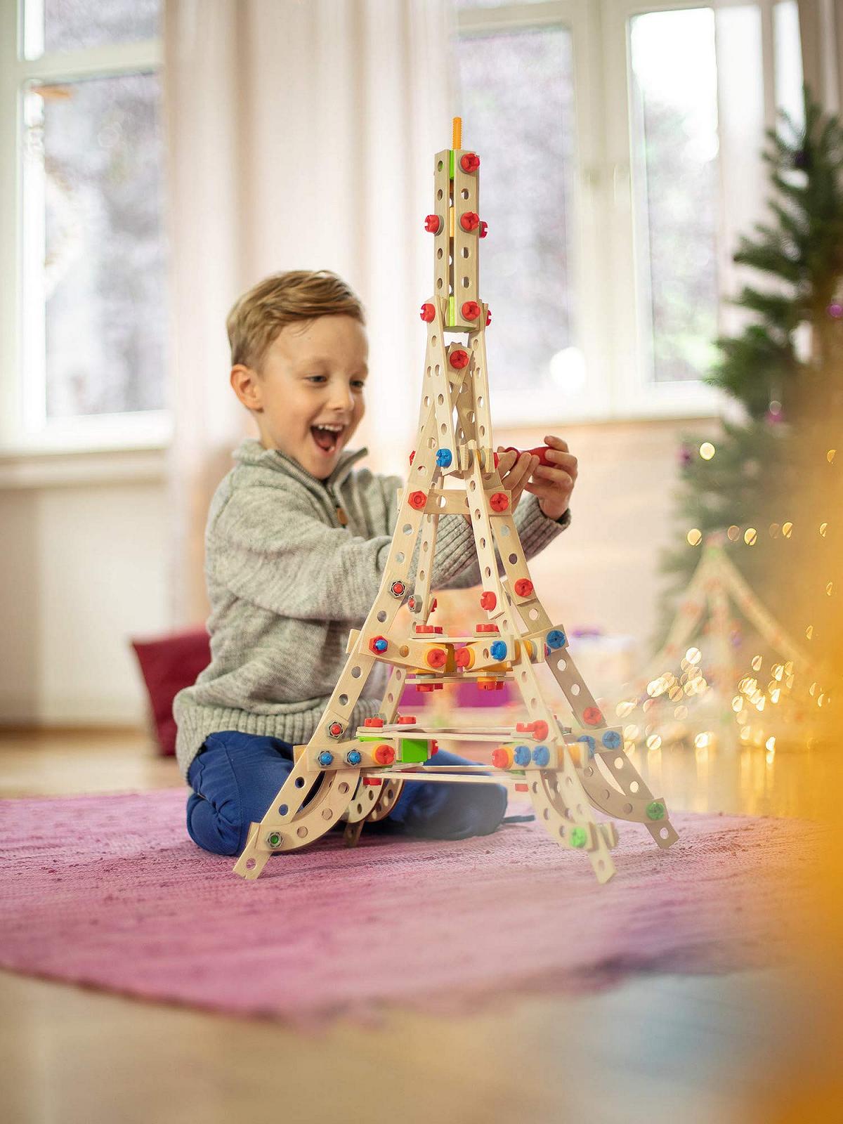 Конструктор Eichhorn Eiffel Tower 100039091 3 модели 315 штук, фото №2