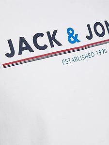 Футболка JACMONT TEE SS LW 12205227- Jack&Jones  Білий XL synthetic.ua - Фото 1