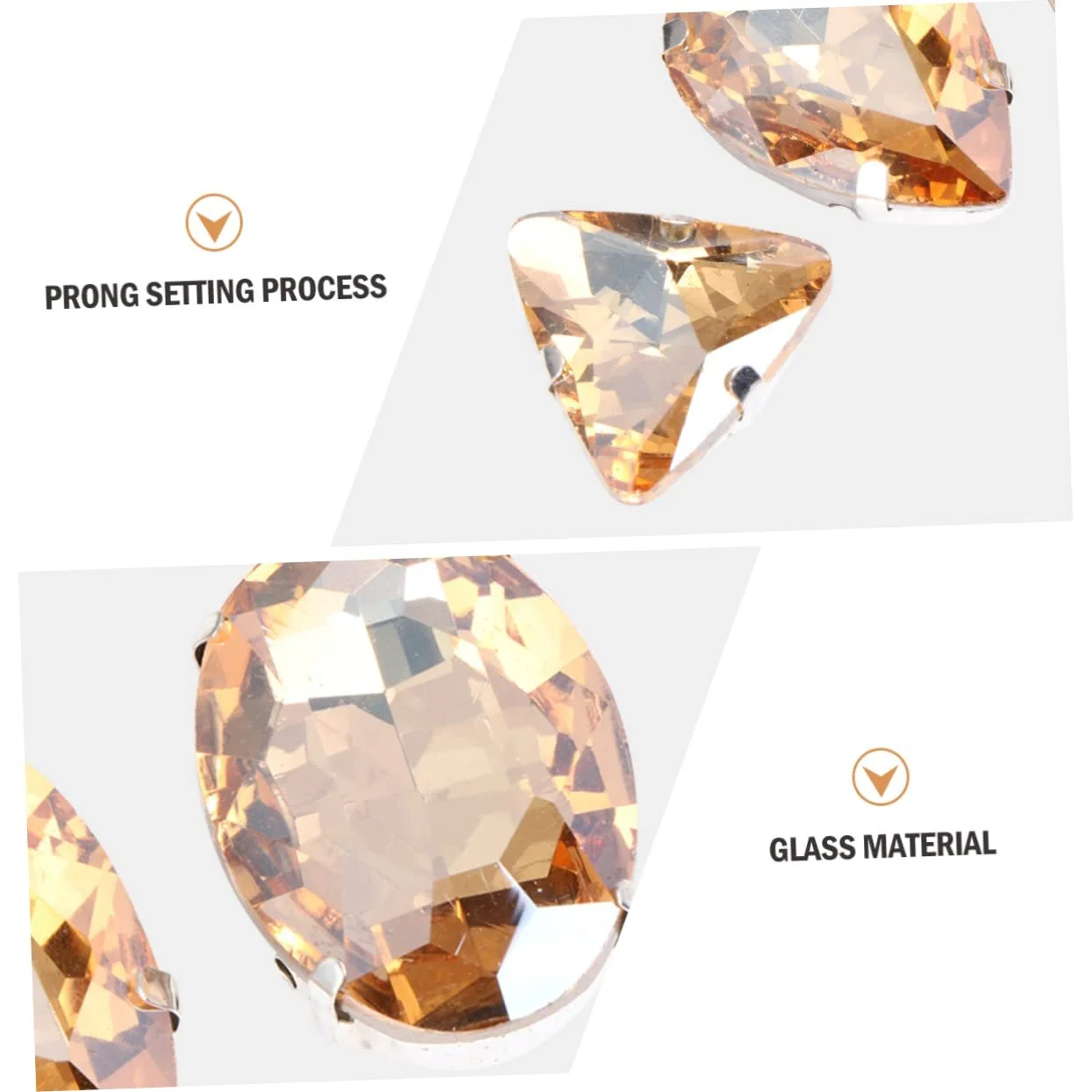 Стрази Крапля SEWACC Kristallkrallen 150 шт, фото №8