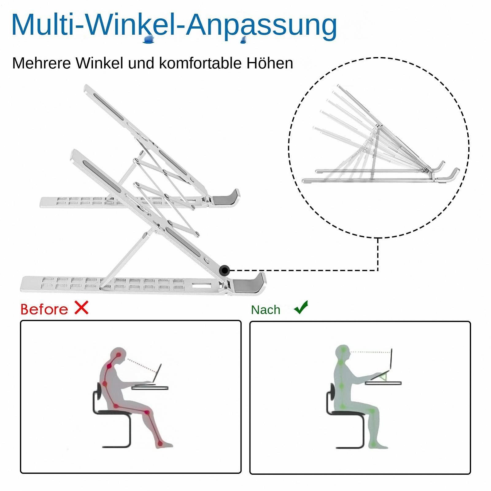 Подставка для ноутбука Алюминиевый сплав Регулируемая высота Охлаждающая подставка для компьютера для планшета, фото №2 Подставка для ноутбука Алюминиевый сплав Регулируемая высота Охлаждающая подставка для компьютера для планшета, фото №2