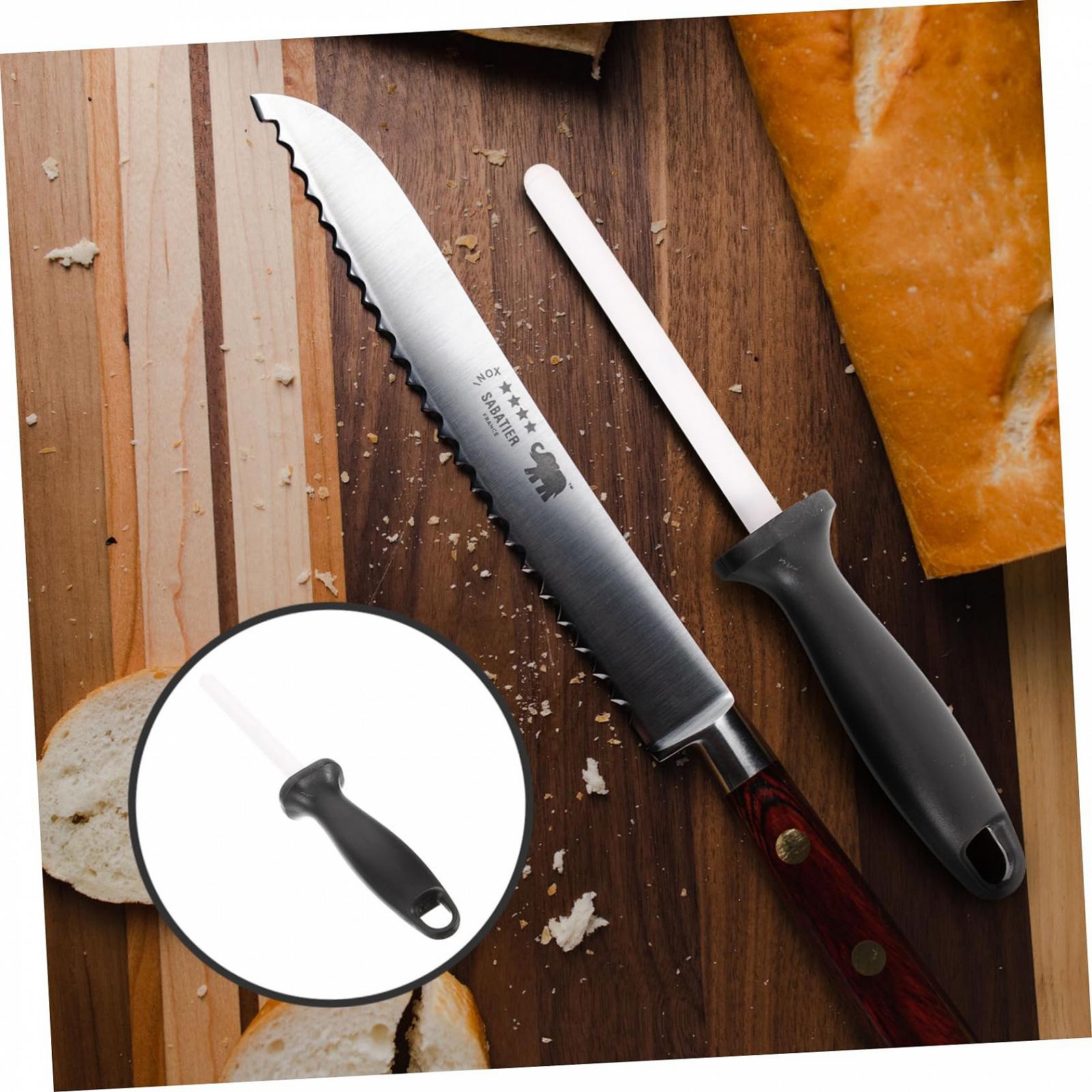 Мусат керамический SOLUSTRE для кухонных ножей Компактный, фото №6