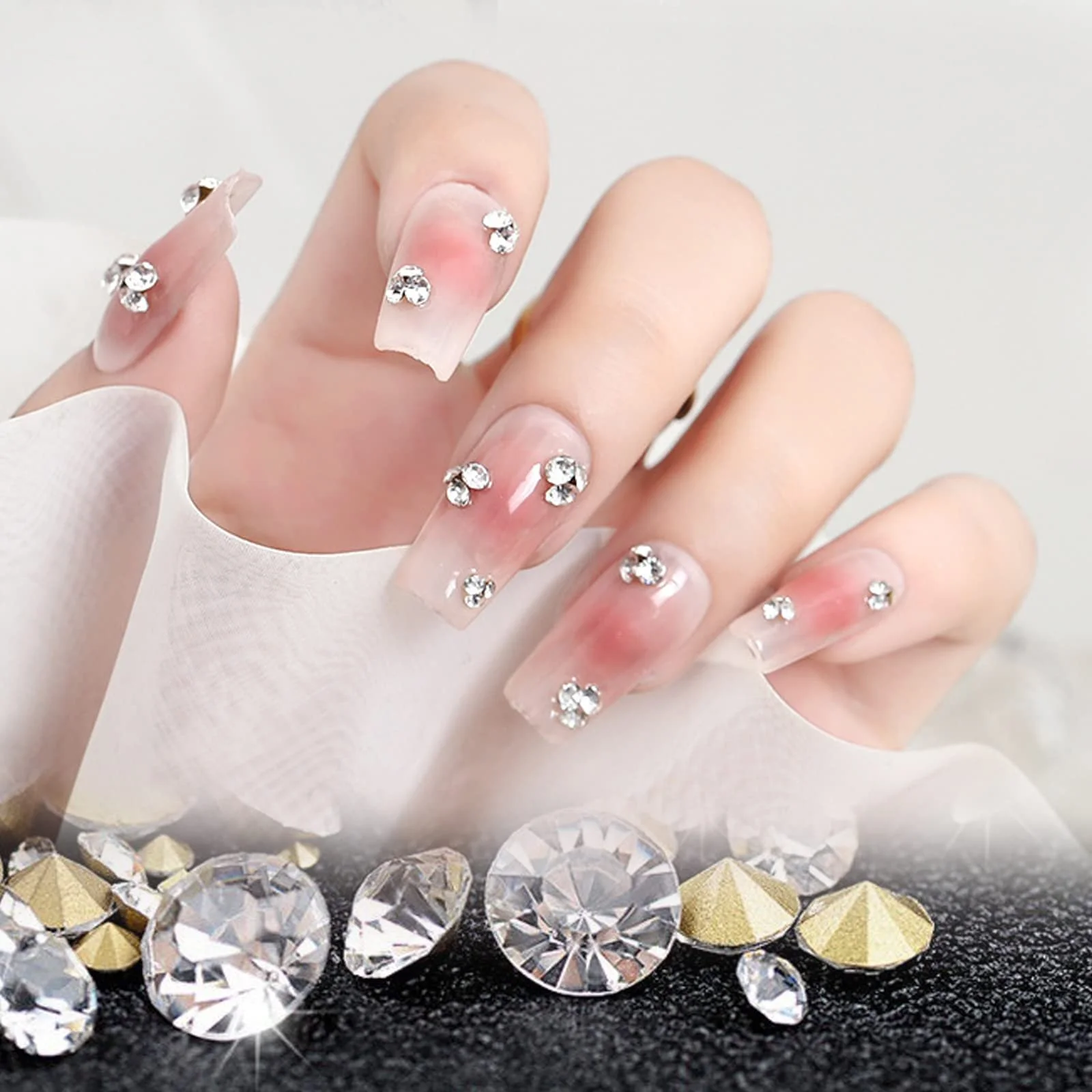 Стрази для нігтів 3D Скло Crystal, фото №3 Стрази для нігтів 3D Скло Crystal, фото №3